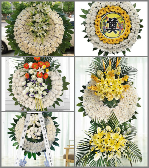 广东清远市阳山县阳城镇暗浪陂村花圈速递